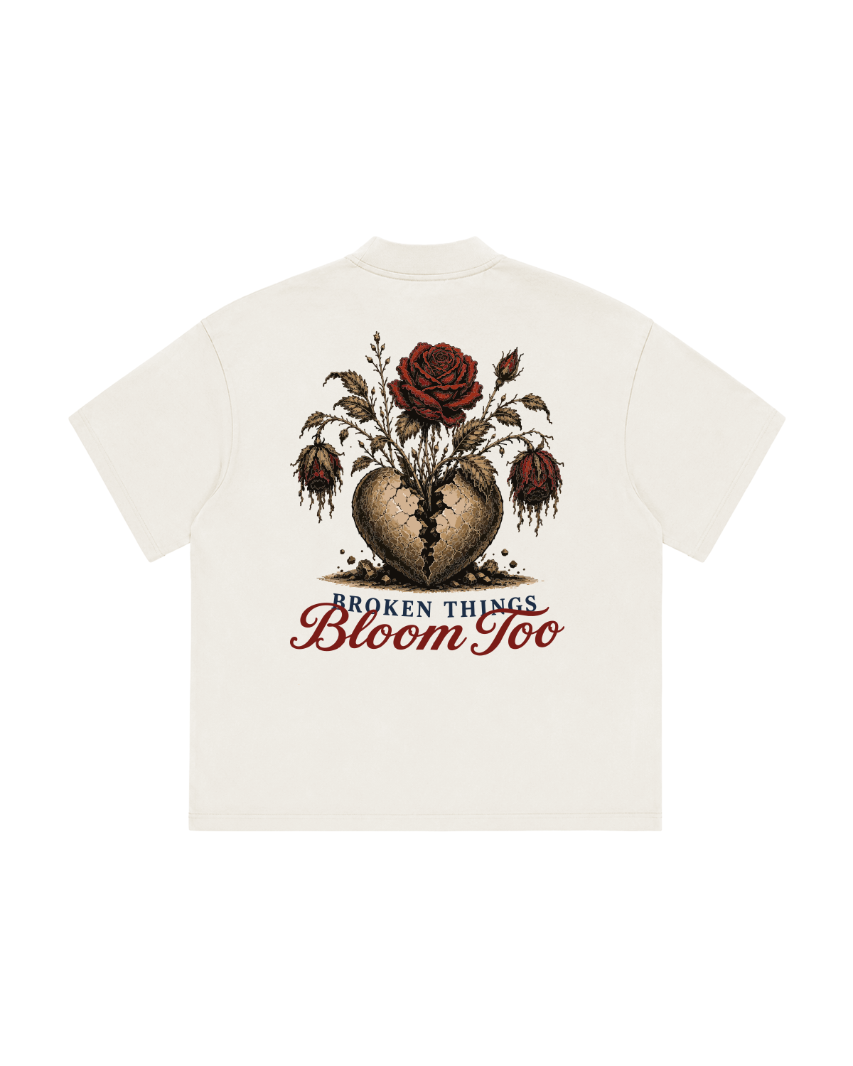 Oversized Broken Things Bloom Too - Off White