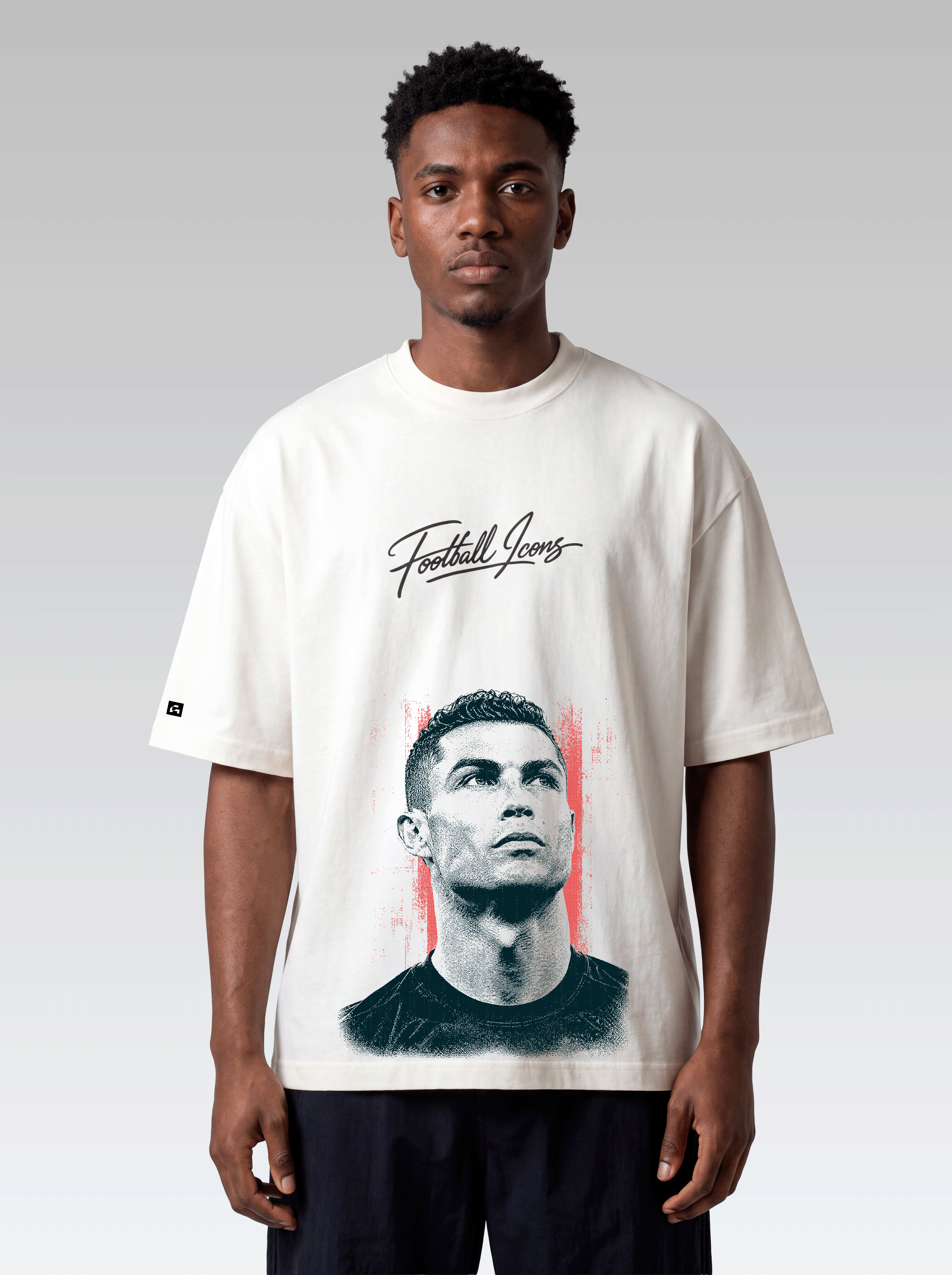 Oversized Football Icons - Cristiano Ronaldo - Off White
