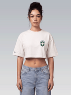 Cropped Hoje Tem Jogo - Off White