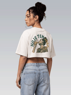 Cropped Hoje Tem Jogo - Off White