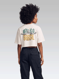 Cropped Aqui é o Brasil - Off White