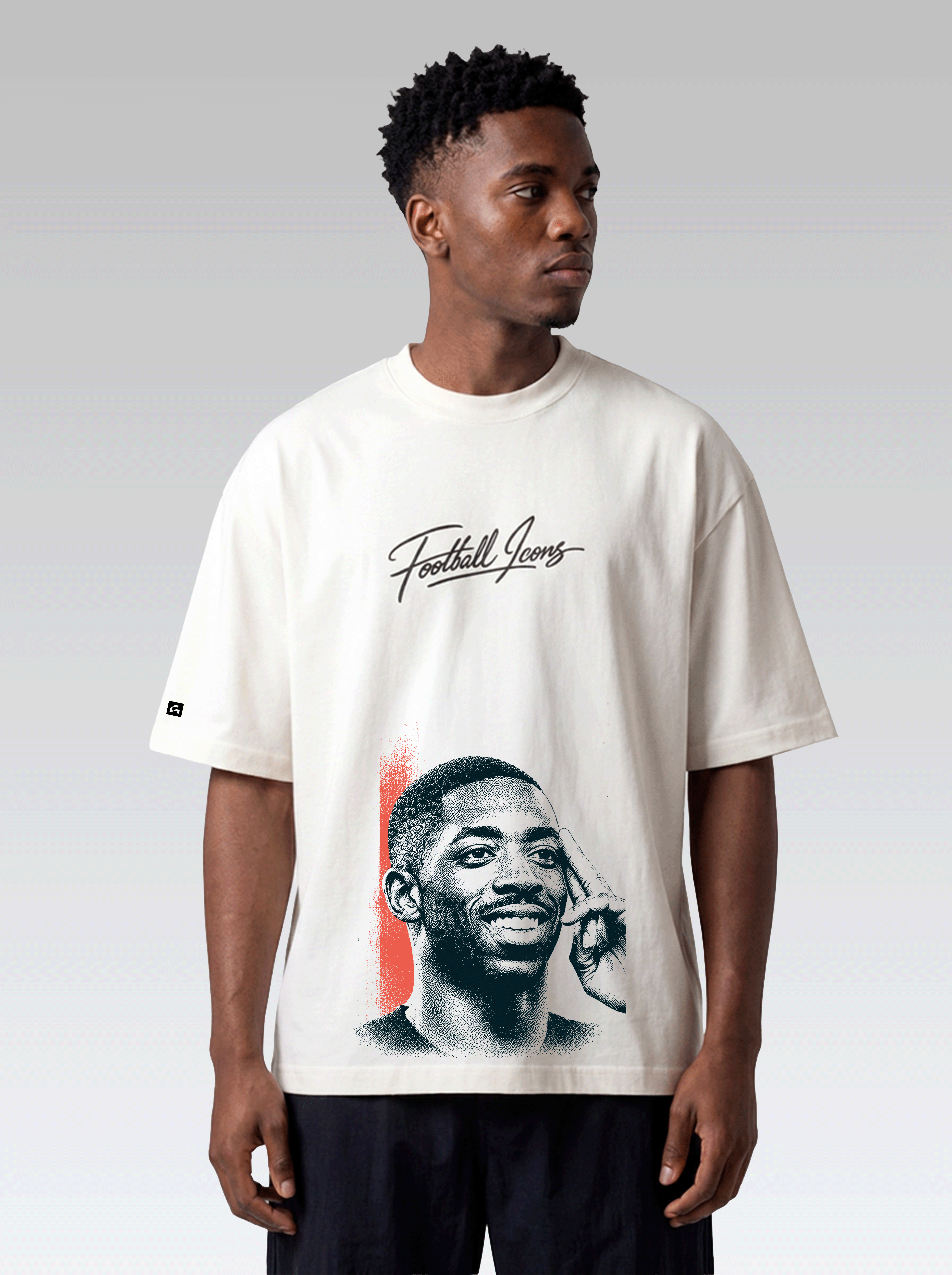 Oversized Football Icons - Dembelé - Off White