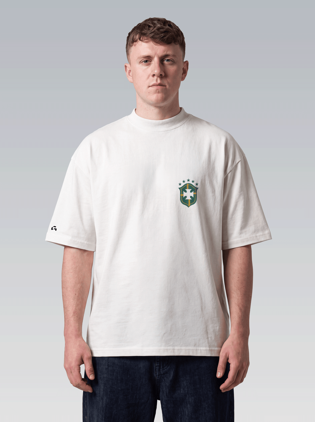 Oversized Hoje Tem Jogo - Off White