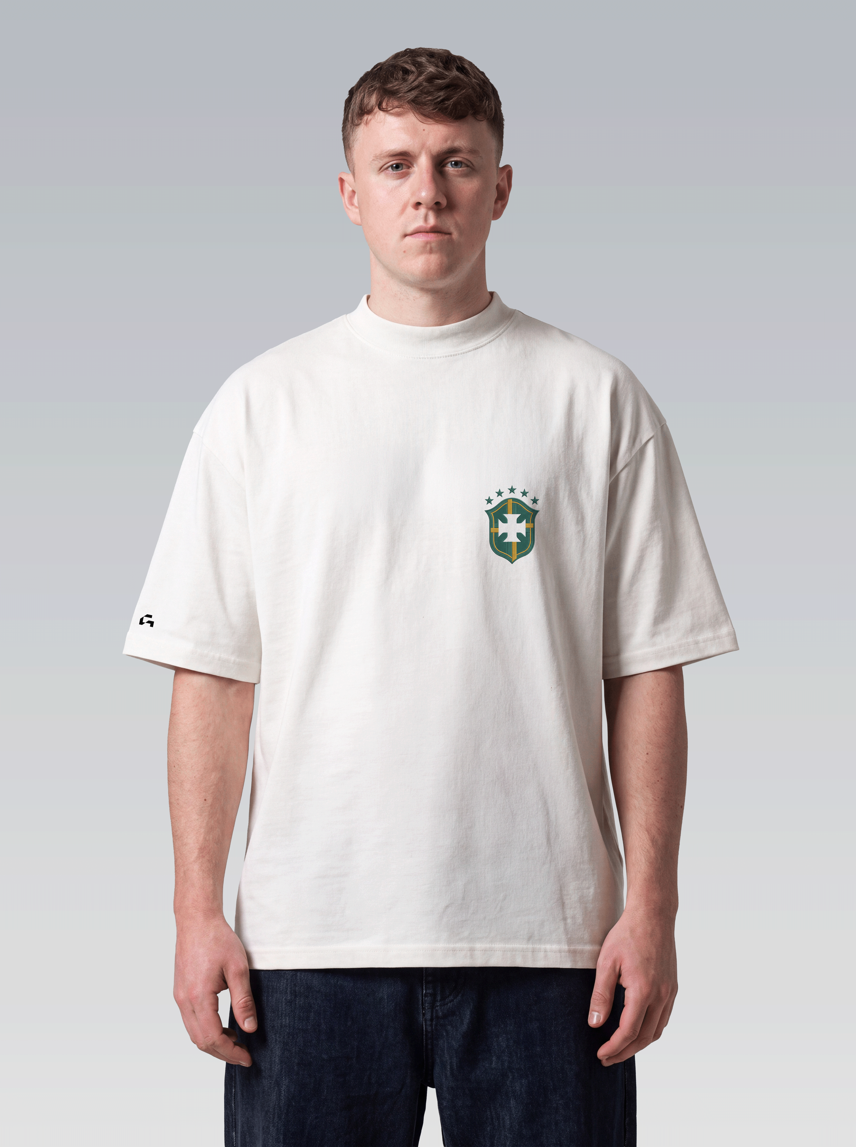 Oversized Hoje Tem Jogo - Off White
