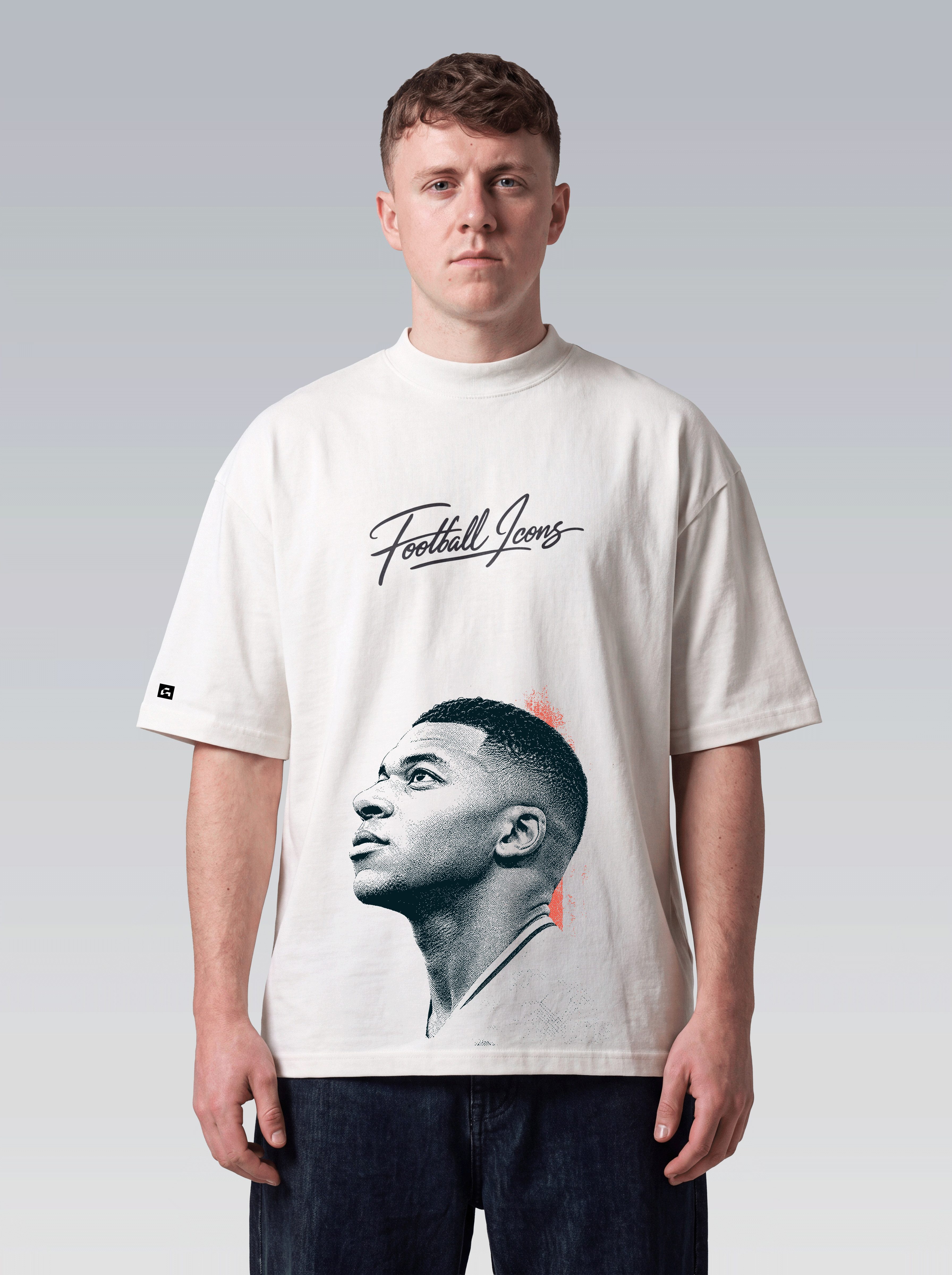 Oversized Football Icons - Mbappé - Off White
