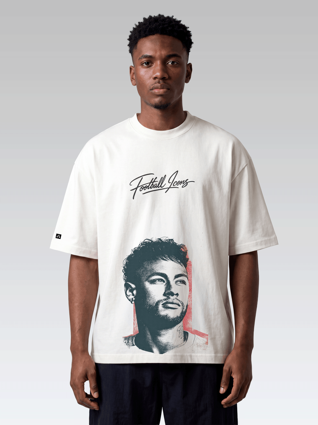 Oversized Football Icons - Neymar - Off White