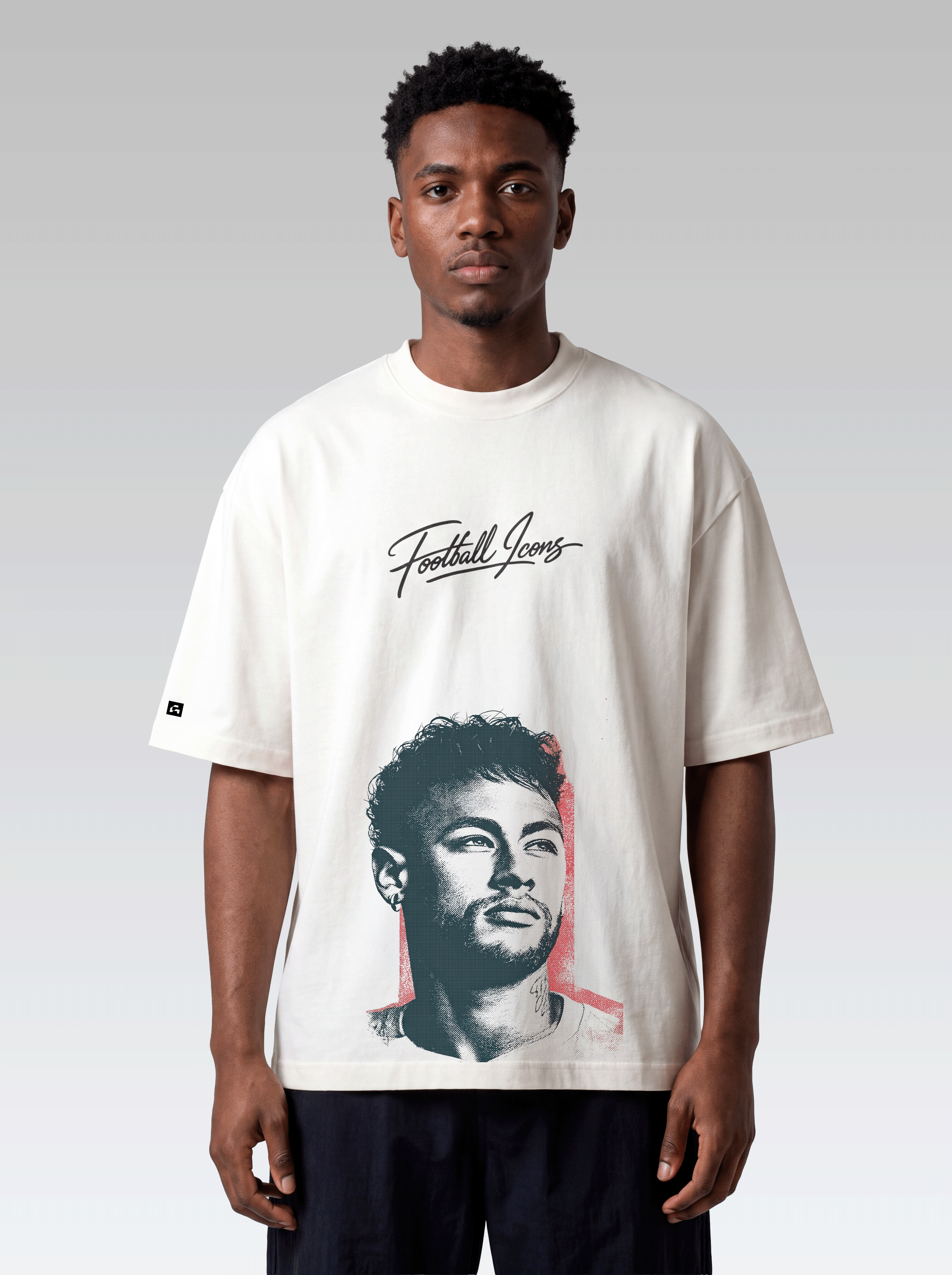 Oversized Football Icons - Neymar - Off White