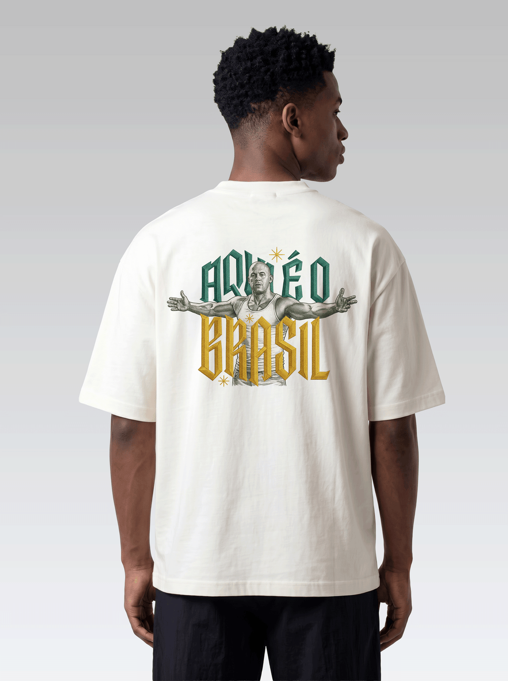 Oversized Aqui é o Brasil - Off White