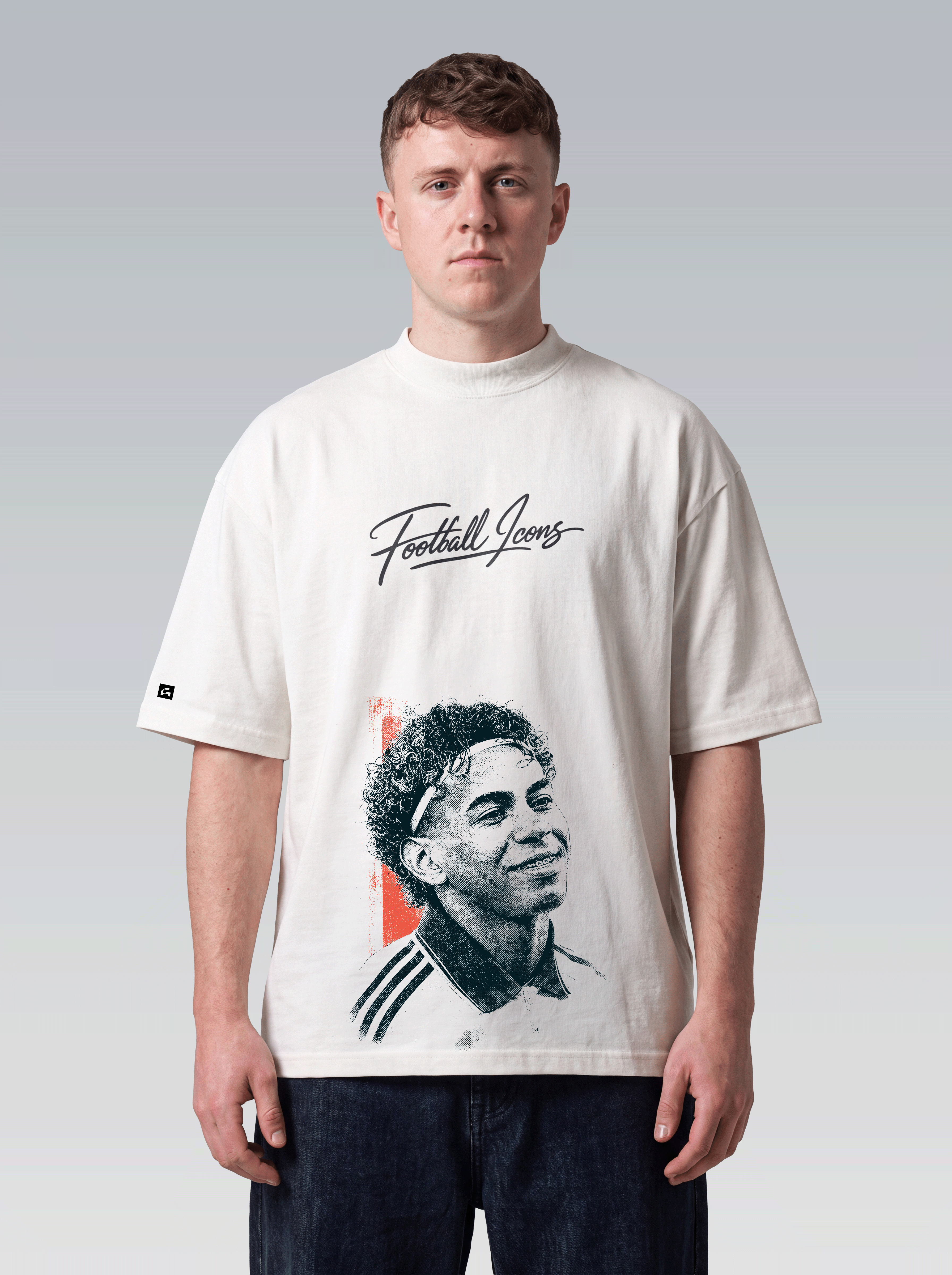 Oversized Football Icons - Lamine Yamal - Off White